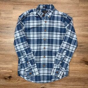 blue plaid abercrombie and fitch slim fit long sleeve button up shirt